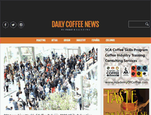 Tablet Screenshot of dailycoffeenews.com